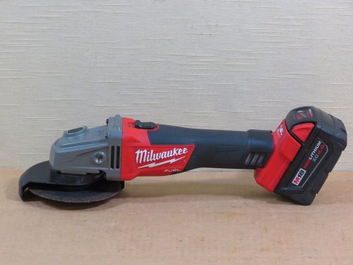 Milwaukee 2781-20 4-1/2&#034; - 5&#034; 18v cordless grinder,m18 lithium xc battery,fuel for sale