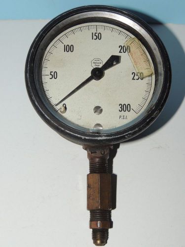 Acco helicoid pressure gage range 0-300 psi, 4&#034; face, steam punk, industrial for sale