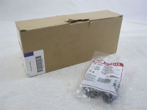 10 Pkg of 5 Halex 1/2&#034; Flex Screw-In Connector - 20440 NEW 50 total