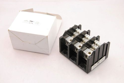 Edison PB3123 Distribution Block , 3 Input / 12 Output, 310A Max - NIB