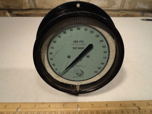 3D INSTRUMENTS 25554-25B41 Precision Direct Drive Gauge 0-200 psi 4-1/2&#034; face