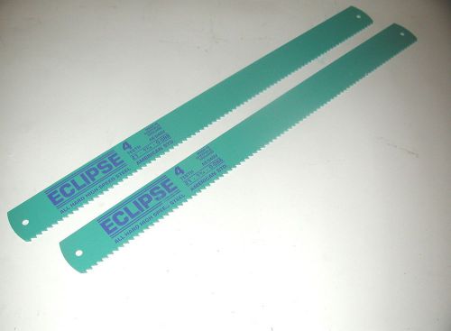 2 NOS Eclipse UK High Speed 4TPI 21&#034; x 1-3/4&#034; x .088&#034; POWER HACKSAW BLADE AE540V