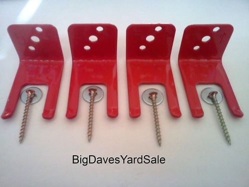 (4 wall hooks) universal mount, hanger, bracket, for a 2 1/2 to 5lb extinguisher for sale