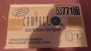 NEW GEORGIA PACIFIC DOUBLE ROLL CORELESS COMPACT TISSUE DISPENSER  #5377101