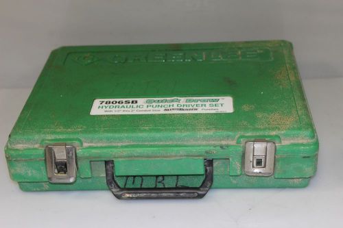 Greenlee Hydraulic Knockout Punch Set, 1/2 - 2&#034;, Model 7806SB