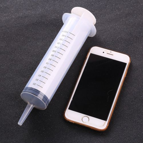 Quality 150ML Syringe Large Plastic Measuring Nutrient Sterile For Hydroponics