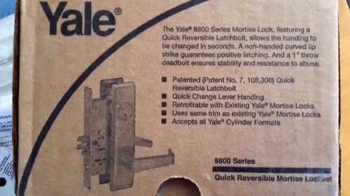 Yale 8800 quick reversible mortise lockset #c1346-b for sale