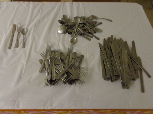 huge lot of Sysco restaurant flatware spoons forks knives 149 pieces in all