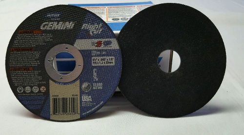 Norton gemini 4 1/2&#034; x .045&#034; x 7/8&#034; cut-off wheel 25/box  * free shipping * for sale