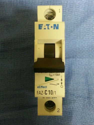 Eaton Moller FAZ C10/1 1 Pole Circuit Breaker 10Amp