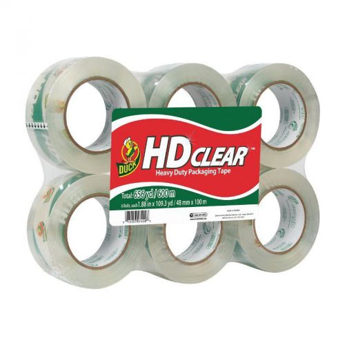 Duck Brand HD Clear High Performance Packaging Tape, 1.88-Inch x 109.3-Yard, Cry