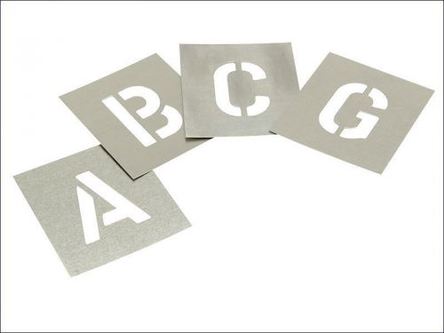 Stencils - Set of Zinc Stencils - Letters 4in