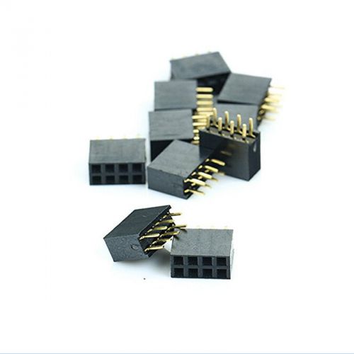 20PCS 2x4 Pin 8P 2.54mm Double Row Female Straight Header Pitch Socket NEW