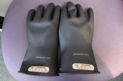 SALISBURY BY HONEYWELL BLACK LINEMAN GLOVES CLASS 00 E0011B/10 SIZE 10