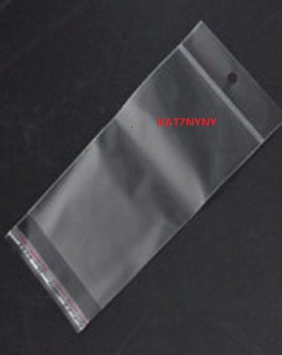 500 PCS 2X3 HANG CLEAR OPP ADHESIVE JEWELRY CARD EARRINGS PENDANT DISPLAY BAGS