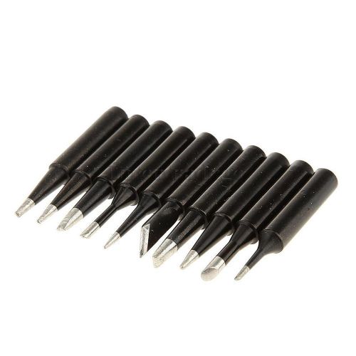 10Pcs Solder Screwdriver Iron Tip 900M-T Soldering Rework Station Tool Black