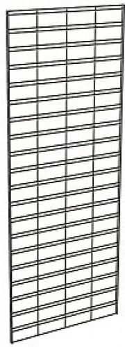 Econoco Commercial Slat Grid Panels, 2&#039; Width X 5&#039; Height, Black (Pack Of 3)