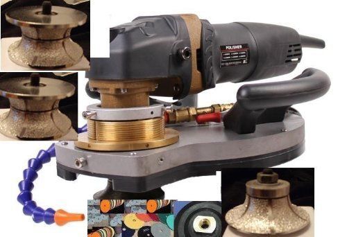 Ecoedge polisher granite concrete 1 1/4&#034; 1 1/2&#034; full and radius bullnose router for sale