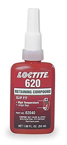 Loctite 620 62040 50ml retaining compound, high temperature, green color expired for sale