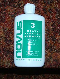 NOVUS #3 PLASTIC HEAVY SCRATCH REMOVER 8OZ BOTTLE