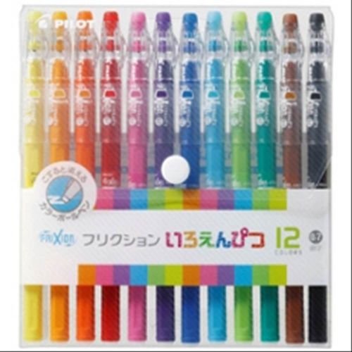 Pilot FriXion Color Erasable Gel Ink Pen  0.7 mm 12 Color Set F / S w/ tracking