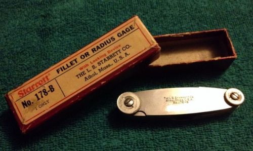 Starret No. 178-B - Fillet or Radius Gage Stocking Stuffer