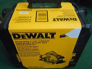 DeWALT Heavy Duty 7-1/4&#034; Light Weight Circular Saw DW369CSK w/Carbide Tip Blade