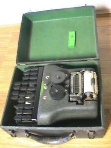 Vintage Stenograph Stenotype Typewriter with Original Case Master Model 4 Works