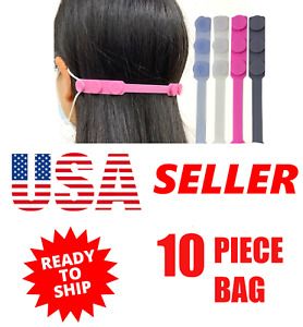 10 Pack Ear Hook Extender Face Mask  Adjustable Ear Saver Strap Extension USA