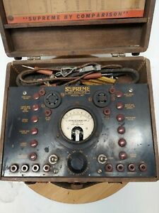 SUPREME  Set Analyzer Antique Tube Tester (Model 90)