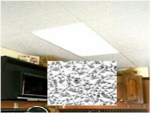 Store Display Fixtures 8 NEW LIGHTING PANELS CRACKLE WH