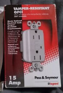 Pass &amp; Seymour Legrand GFCI Duplex Receptacle Tamper Resistant 15 Amp 1595 - TRW