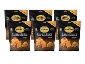 Sonoma Creamery Cheese Crisps - High Protein, Low Carb, Gluten Free &amp; Keto - 6
