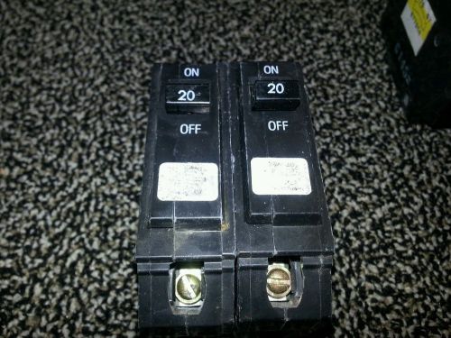 1 GE Circuit Breaker 20 Amp - 1 Pole(item 2)