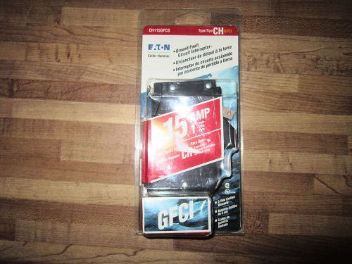 Eaton cuttler hammer 15amp gfci circuit breaker ch115gfcs sealed new for sale