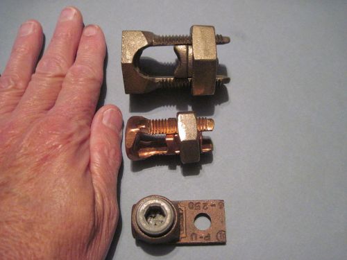 Electrical connectors lug p-u  6-250 , split bolt ilsco ik-350  3/0   ground for sale