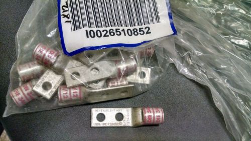 12 each burndy yav25l2nt14fx 1/0 awg pink die lot of twelve (12) for sale