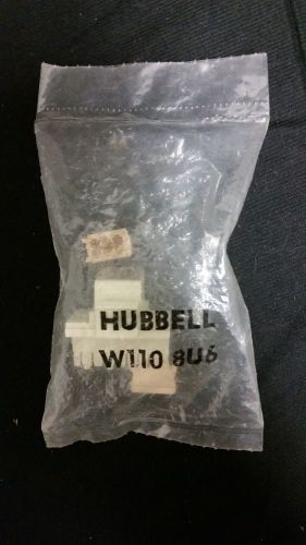 Lot of 4 Hubbell W1108U6 Cat3 jacks