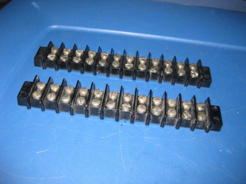 (lot of 2) jones 602 12  position terminal strip for sale