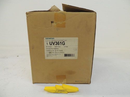 Siemens I-T-E XL-U Busway System Plug, UV361G, 30A, 600V, 3 Pole, NIB