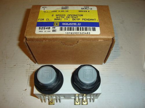 Square d skru-2 push button switch 2 speed operator detent crane pendant 52548 for sale