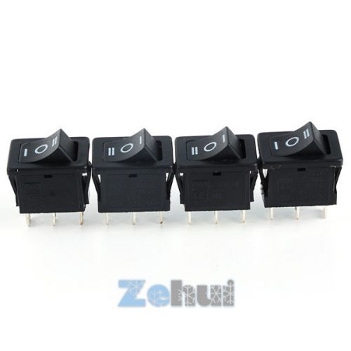 3 x 3 Pin DPDT ON-OFF-ON 3 Position Snap Boat Rocker Switch 6A/250V 10A/125V AC