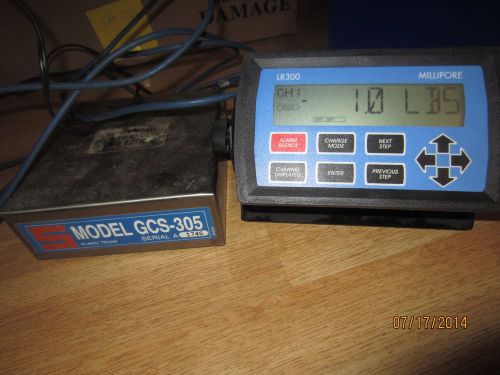 Millipore span gcs-305 gas scale w/ lr 300-41sam-305-4100 for sale