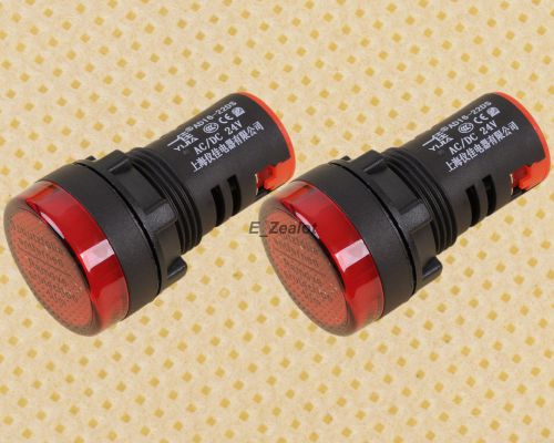 2pcs red led indicator pilot signal light lamp 24v perfect for sale