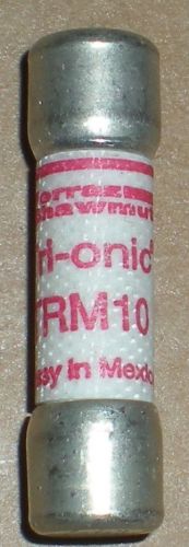 ELECTRICAL FUSE MERSEN SHAWMUT 10 AMP TRM10 250 VAC TIME DELAY MIDGET TRI-ONIC