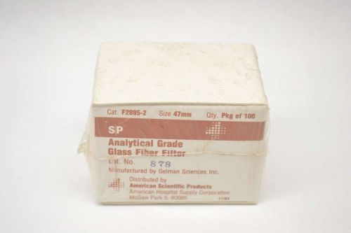 NEW GELMAN SCIENCES F2895-2 ANALYTICAL GRADE GLASS FIBER FILTER 47MM B477489