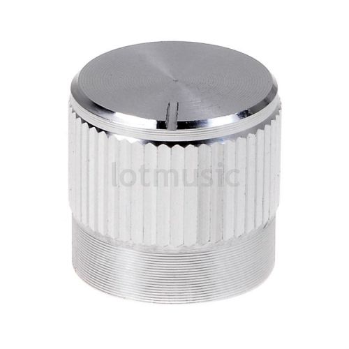 Aluminium Alloy ?15x14mm 18T Insert Type Knob Silver