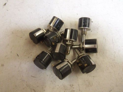 LOT OF 10 CLAROSTAT 73JA1K POTENTIOMETER *USED*