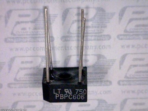 20-PCS DIODE RECTIFIER BRIDGE SINGLE 800V 6A 4-PIN PBPC-6 DIODES PBPC606 606