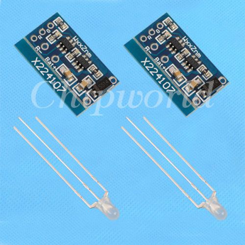 2pcs 1A LED Dual TP4057 Li-ion Lithium Battery Charging Board